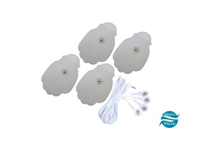 4 Button lead wires with 4 Electrode pads COMBO